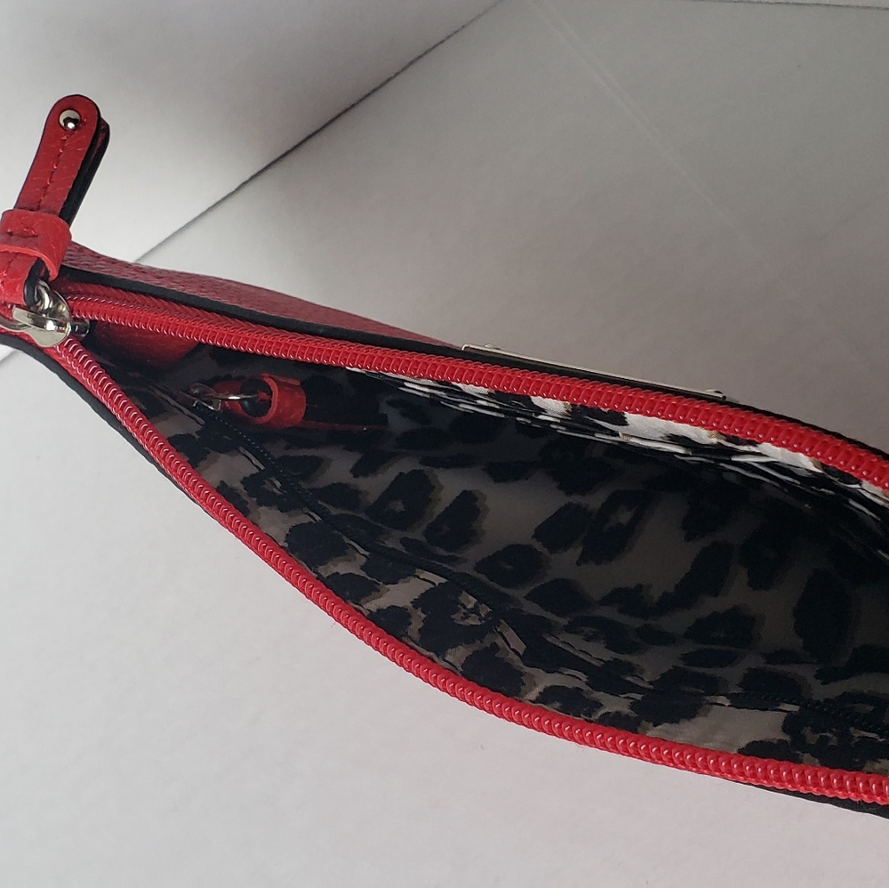 Nine West Wristlet Leopard Print Lined - image 7